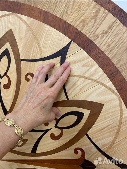 Панель мозаичная паркетная панно маркетри шпон 1