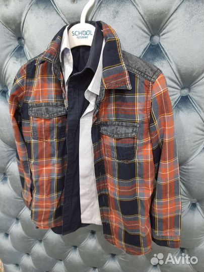 Рубашки на мальчика 122 128