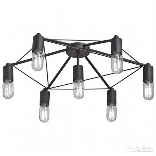 Люстра потолочная vitaluce Matthew 7х60Вт Е27 мета