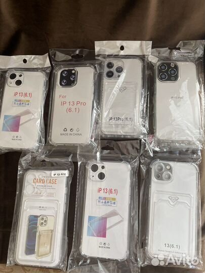 Чехол на iPhone 13/ 13 pro силиконовый прозрачный