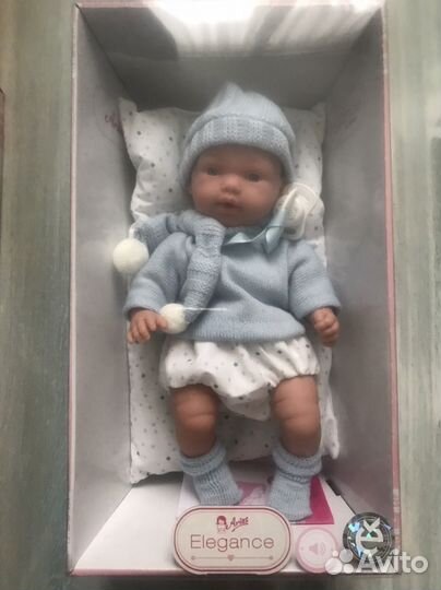 Пупс испанский новый Arias Elegance