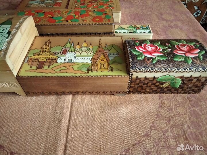 Шкатулки Загорская фабрика СССР