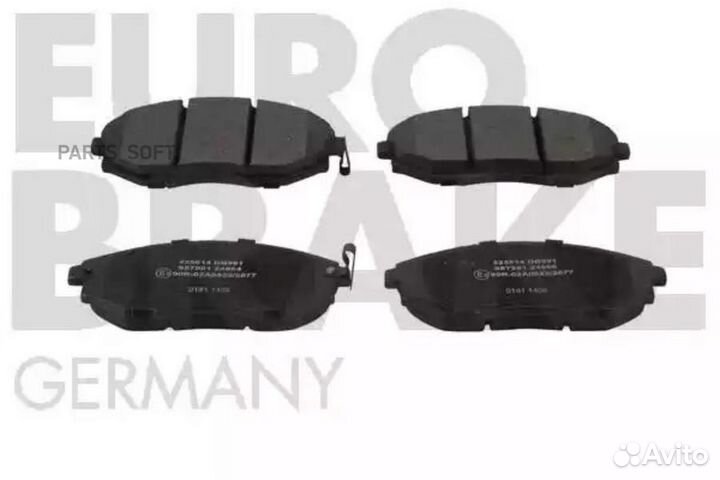 Eurobrake 5502225014 Колодки тормозные передн