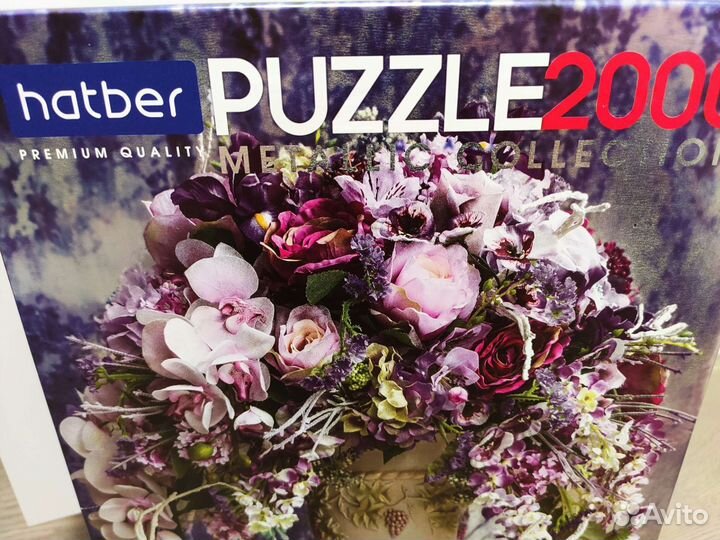 Пазлы 2000 деталей. Ваза с цветами