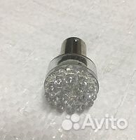 Лампа 12 В, 24 светодиода LED 5 мм (S25/BA15D) бел