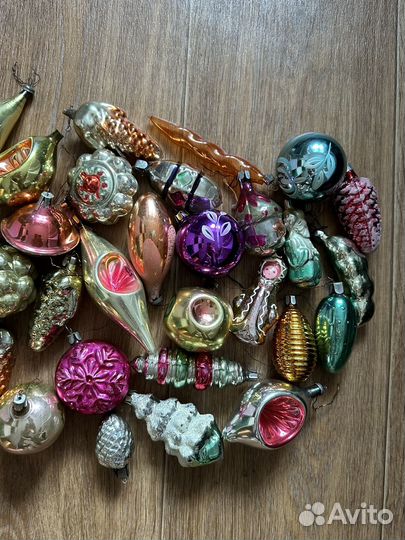 Набор елочных игрушек СССР