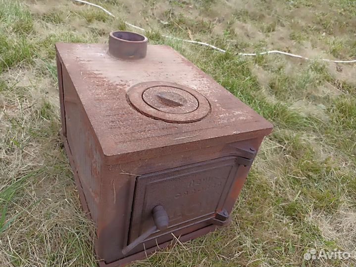 Печь буржуйка чугунная разборная. СССР
