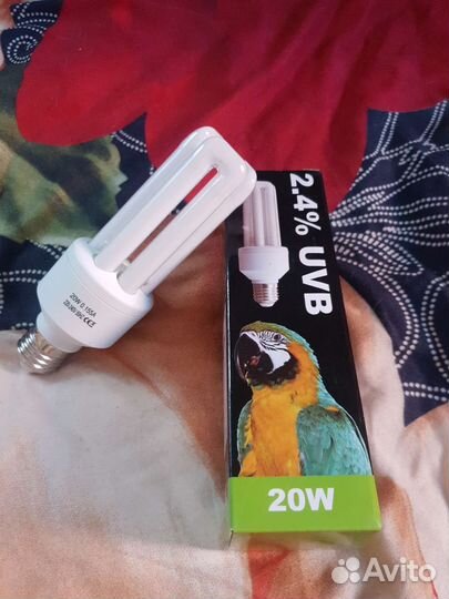 Ультрафиолетовая лампа для птиц/попугаев