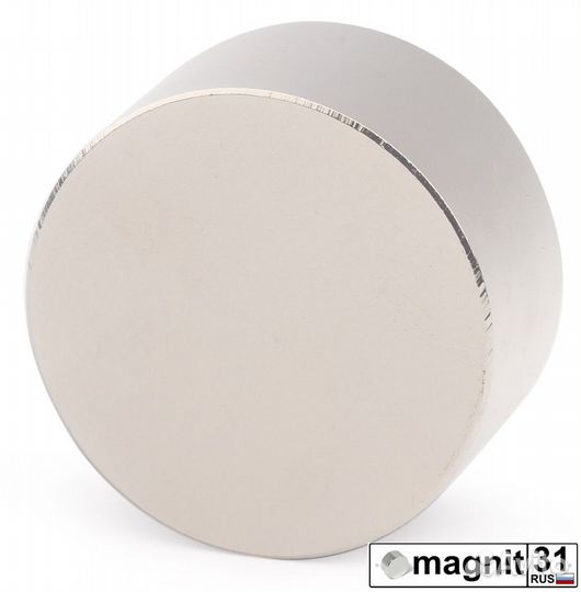 Koleso31 D45x15 мм. Неодимовый магнит сила 50 кг