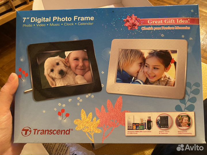 Цифровая фоторамка transcend 7'' Digital белая