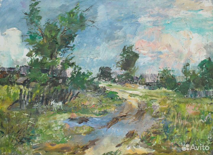 Картина маслом на холсте пейзаж