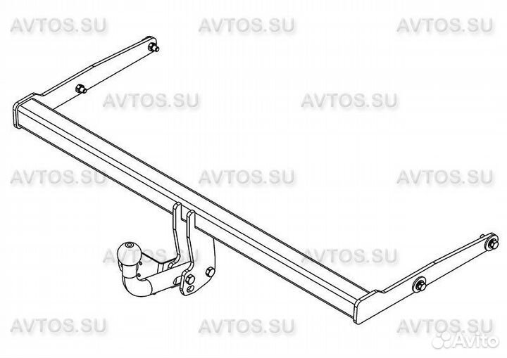 Фаркоп Skoda Rapid с 2014- (AvtoS SK 11)