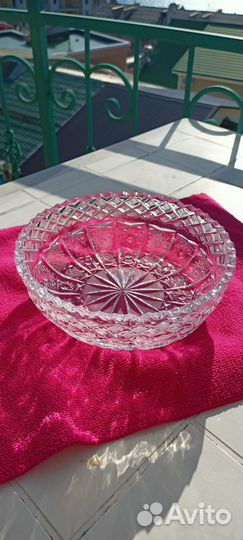 Большая хрустальная ваза СССР