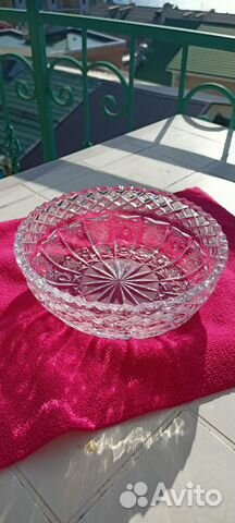 Большая хрустальная ваза СССР