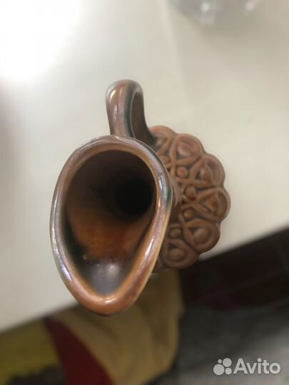 Кувшин керамика СССР с блюдцем