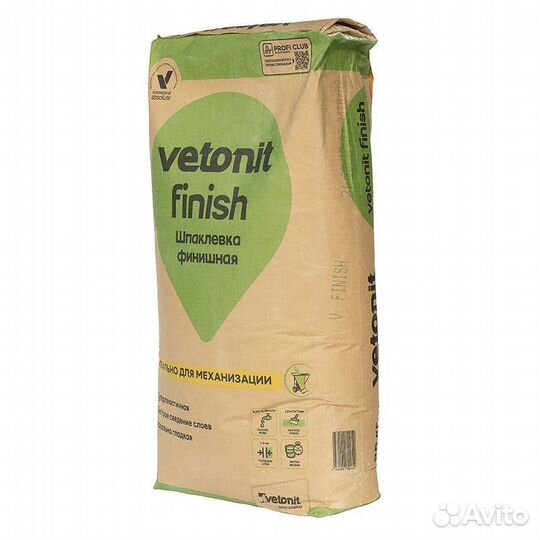 Шпаклевка полимерная финишная Vetonit Finish белая