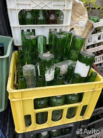 Бутылка стеклянная