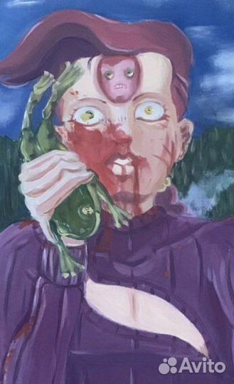 Картина по мотивам jojo bizzare adventure