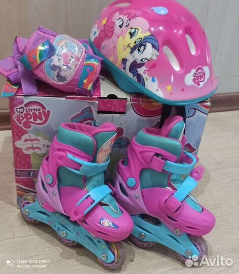 Роликовые коньки детские раздвижные