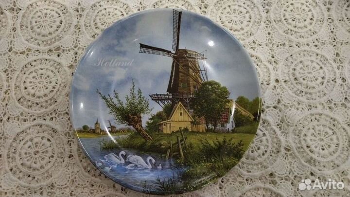 Коллекционная тарелка «Деревенская Мельница»