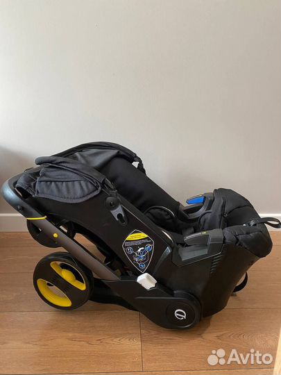 Автолюлька на колесиках для новорожденных