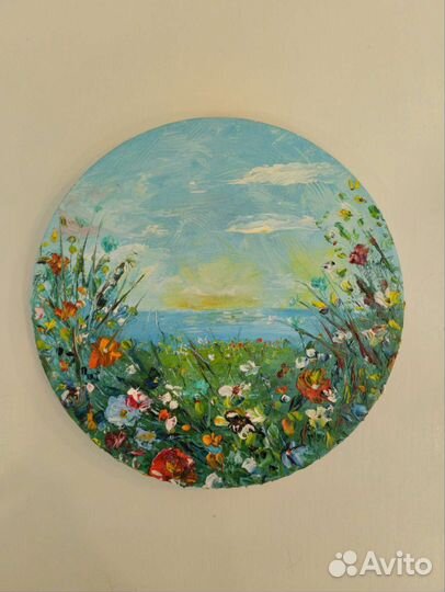 Картина маслом на холсте. Цветы