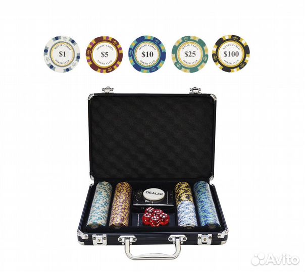 Набор для покера Partida Monte Carlo на 200 фишек