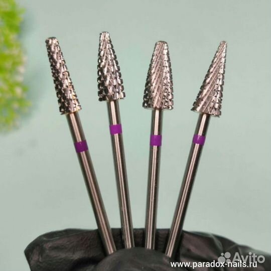 Фреза для ногтей с фиолетовой насечкой