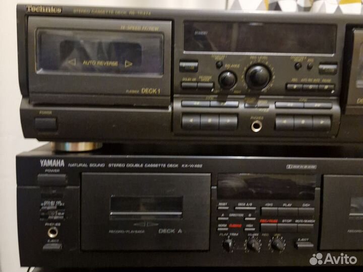 Yamaha KX-W482 и Technics RS-TR474