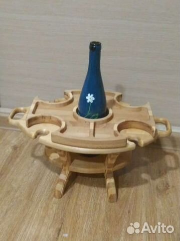 Винный столик с менажницей