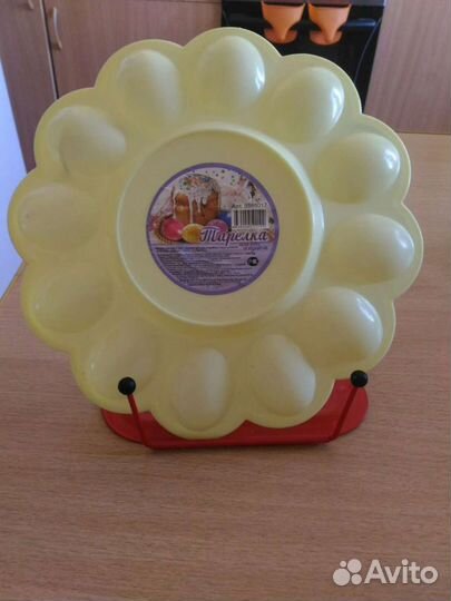 Пасхальная тарелка для яиц и кулича