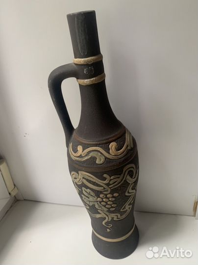 Кувшин бутылка керамика из под вина