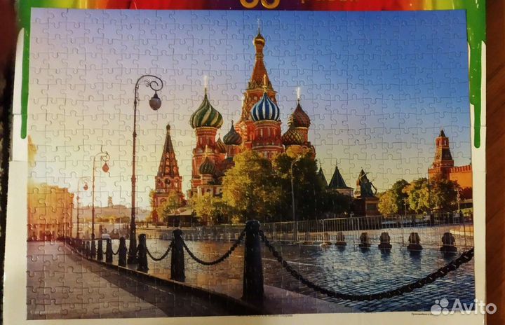 Пазлы Castorland 500 деталей Храм Василия Блаженог