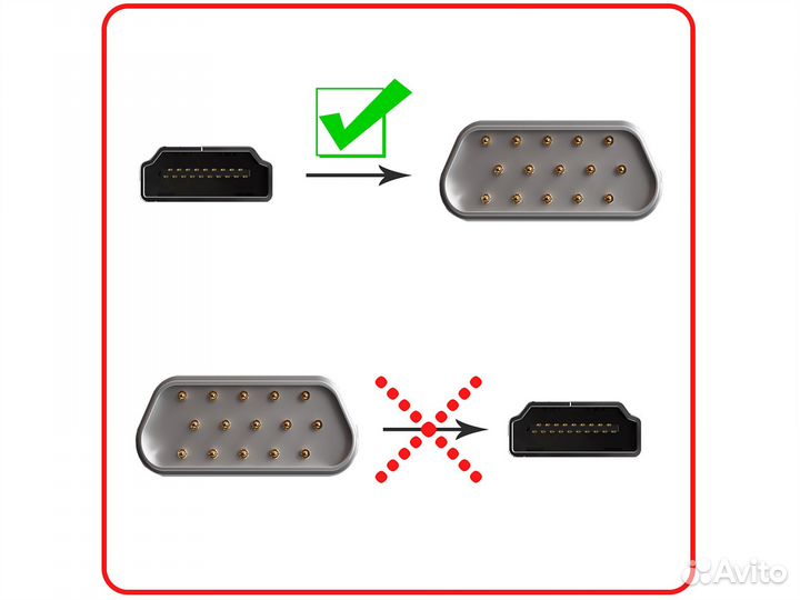 Переходник адаптер gsmin B5 hdmi (M) - VGA (F)