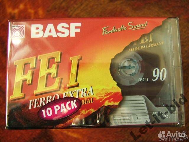 Аудио кассеты basf Fe I Slim 10 шт блок Germany