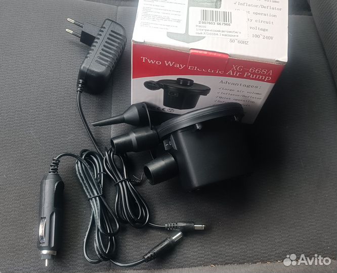 Насос электр. для матрасов и лодок новый