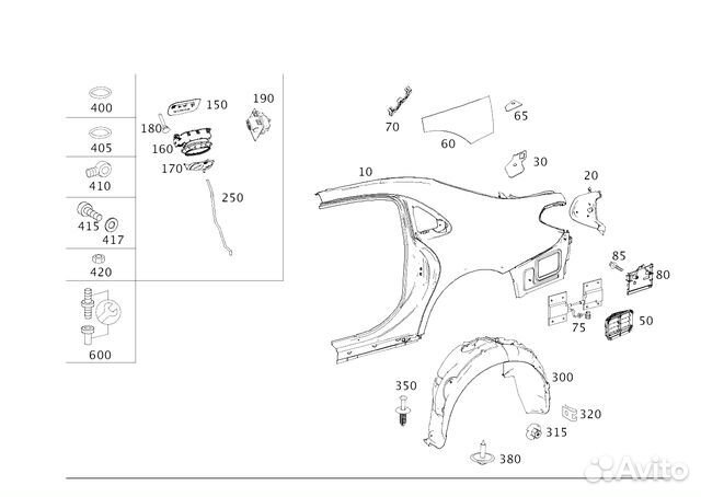 Крыло заднее Новое / Оригинал