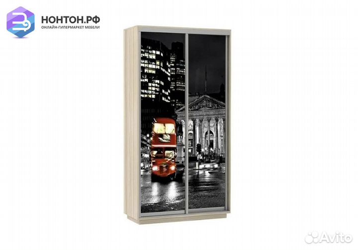 Шкаф-купе Нонтон 2-дверный сонома / ночной Лондон