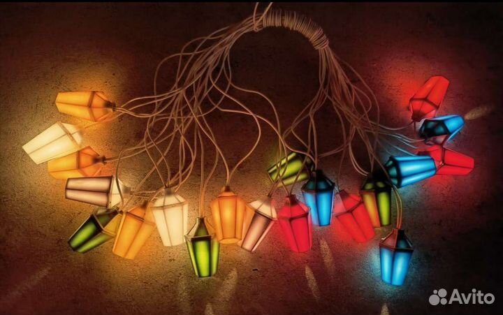 Елочная гирлянда Фонарики СССР