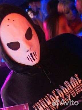 Маска hardcore, Angerfist, зло Jason, венецианская