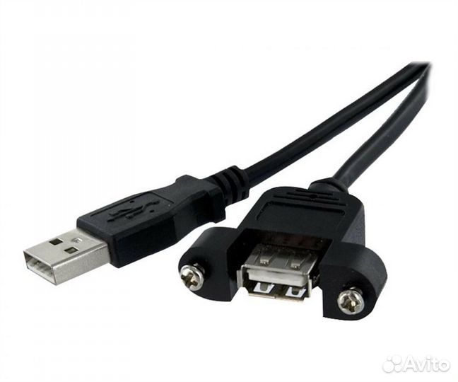 Адаптер USB-A F в USB-A M «Папа-мама» L 300 мм