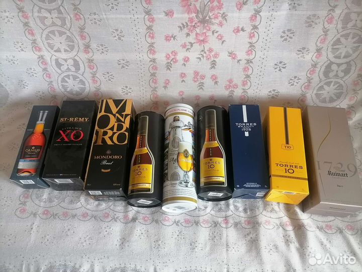 Тубус/кофр/коробка от спиртного,9 штук