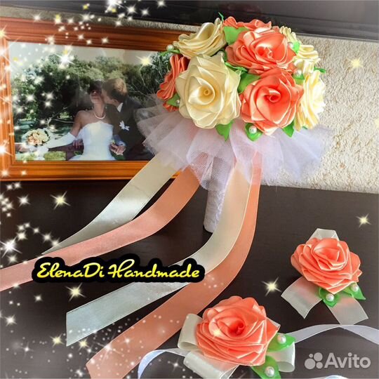 Букет невесты, бутоньерки