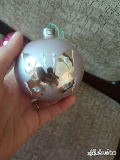 Елочные игрушки шары СССР