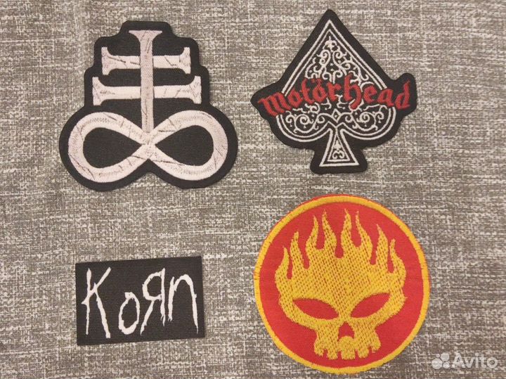 Рок метал нашивки 3