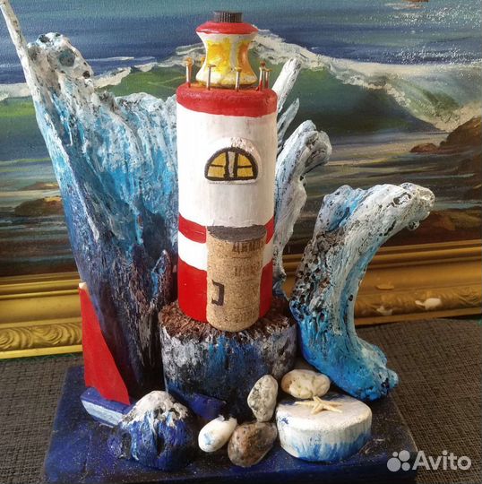 Сувенир. Дрифтвуд. Настольное украшение.Декор дома