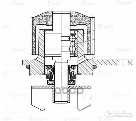 Насос водяной PSA C2 (03) /C3 (03) /Berlingo (96)