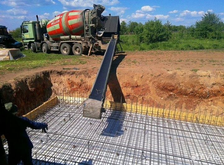 Плиты перекрытия, Бетонные работы, Стяжка