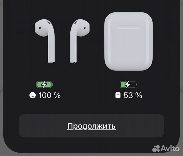 Оригинальные наушники airpods 1