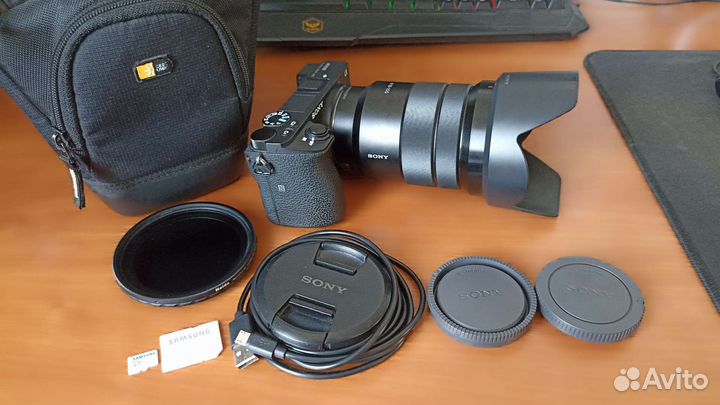 Фотоаппарат sony a6500 18-105 f4 много допов